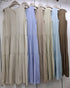 Buttons Up Half Sleeves Tiered Loose Dresses